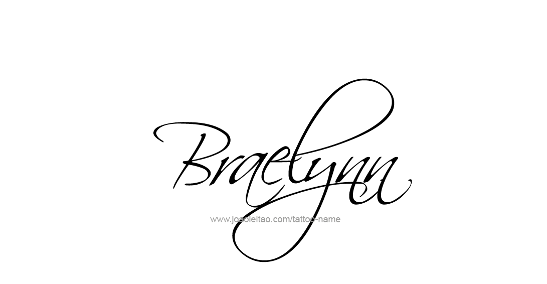 Tattoo Design Name Braelynn 