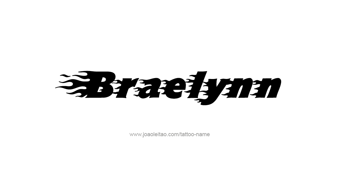 Tattoo Design Name Braelynn 