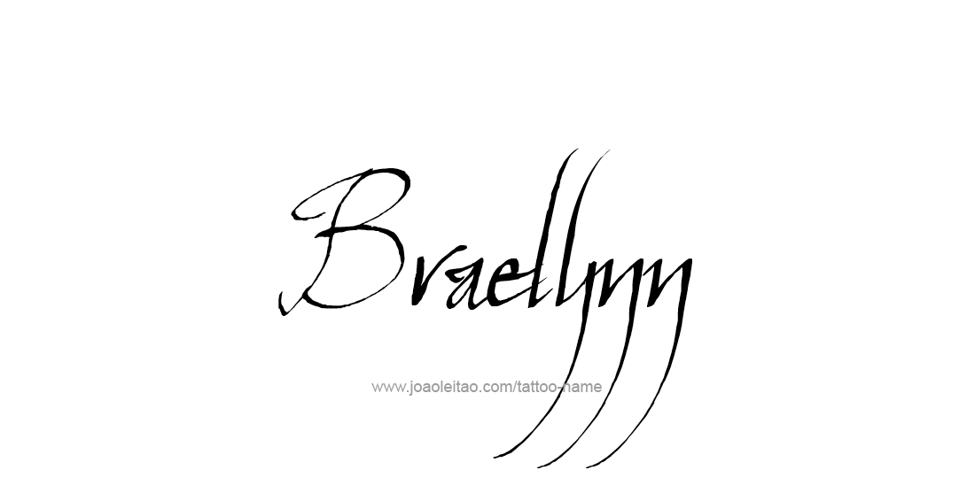 Tattoo Design Name Braelynn 