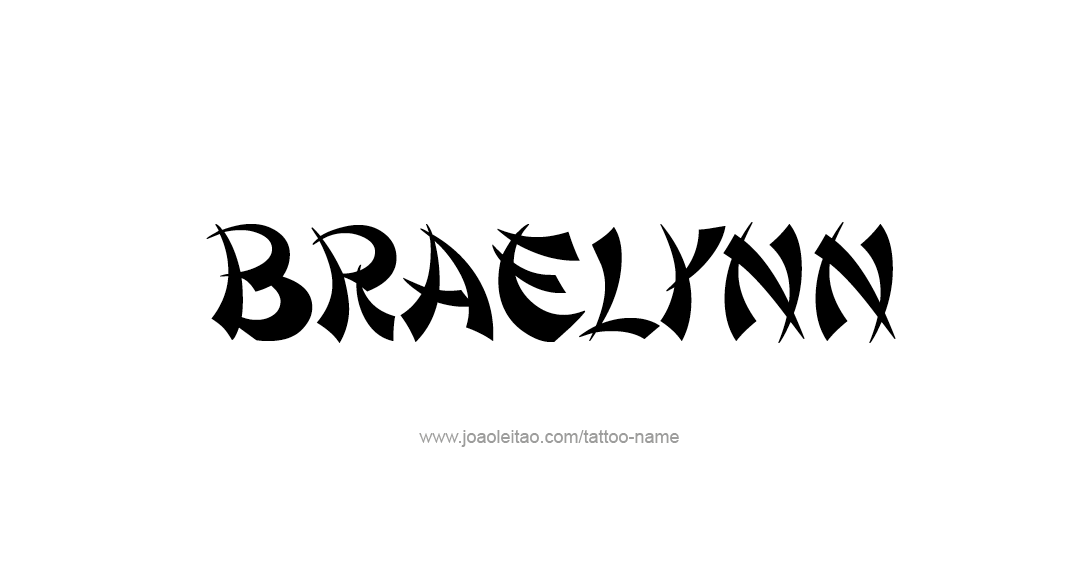 Tattoo Design Name Braelynn 