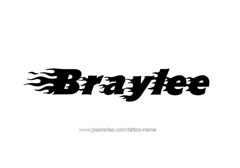 Tattoo Design Name Braylee 