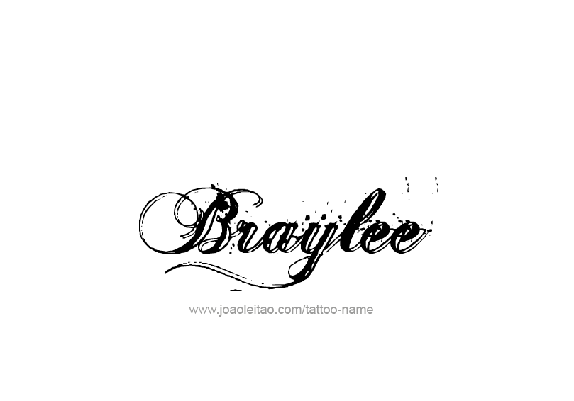 Tattoo Design Name Braylee 