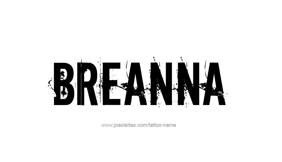 Tattoo Design Name Breanna 