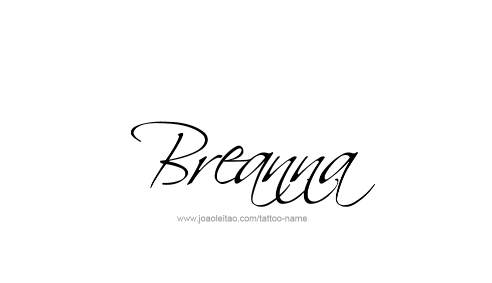 Tattoo Design Name Breanna 