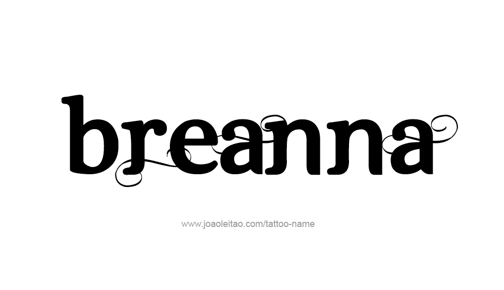 Tattoo Design Name Breanna 