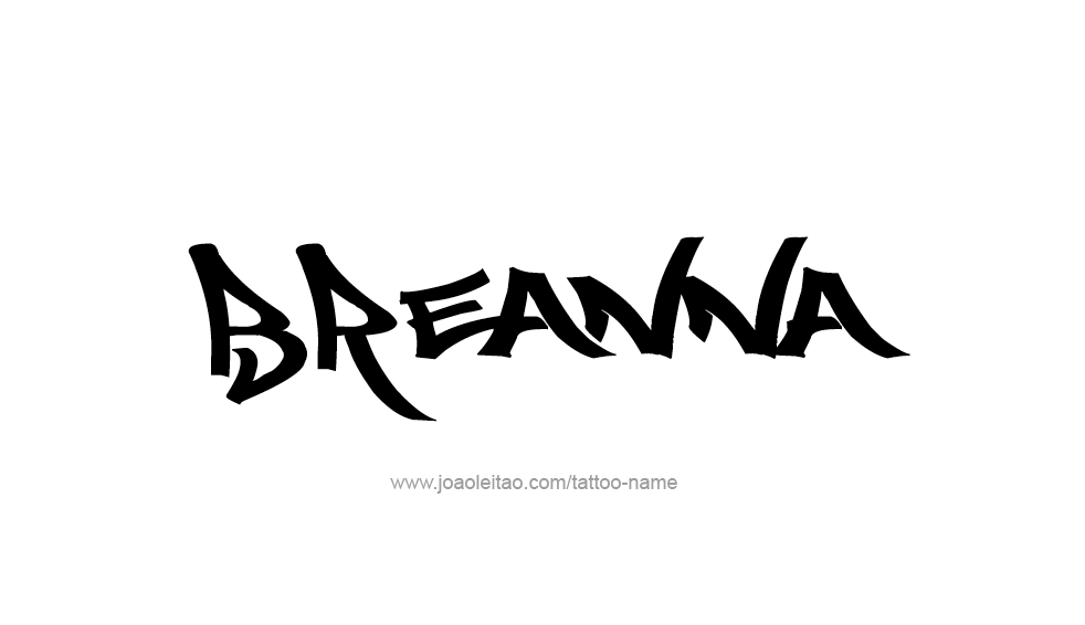 Tattoo Design Name Breanna 