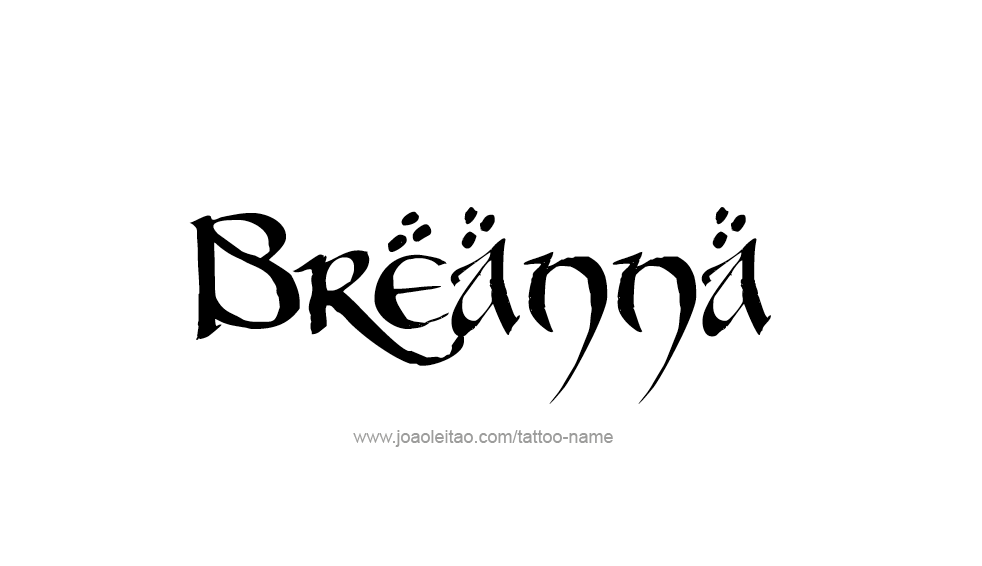 Tattoo Design Name Breanna 