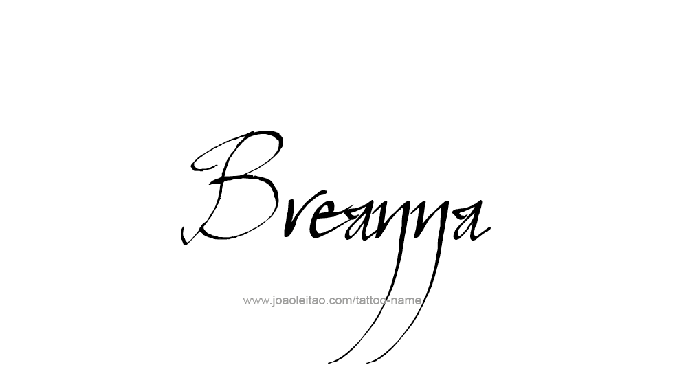 Tattoo Design Name Breanna 