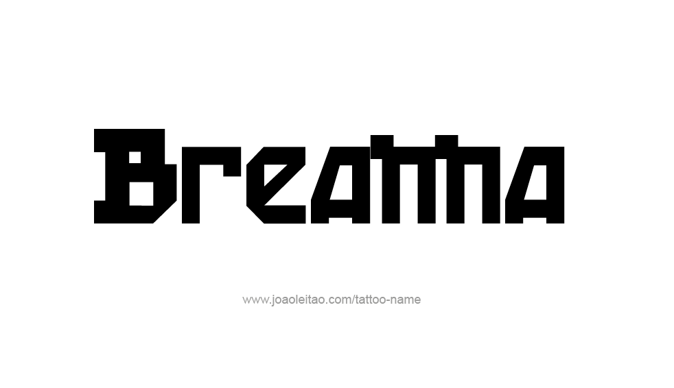 Tattoo Design Name Breanna 