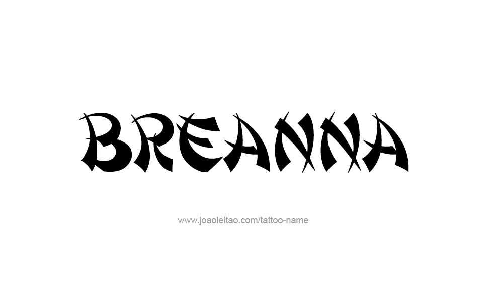 Tattoo Design Name Breanna 