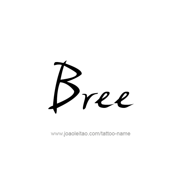 Tattoo Design Name Bree 