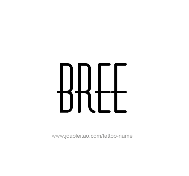 Tattoo Design Name Bree 