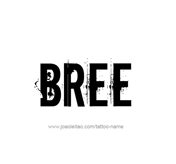 Tattoo Design Name Bree 