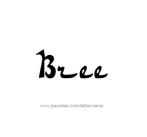 Tattoo Design Name Bree 