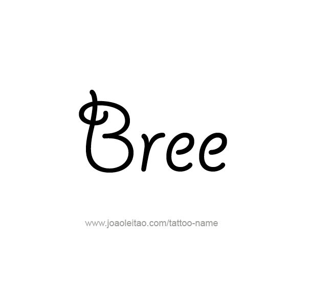 Tattoo Design Name Bree 