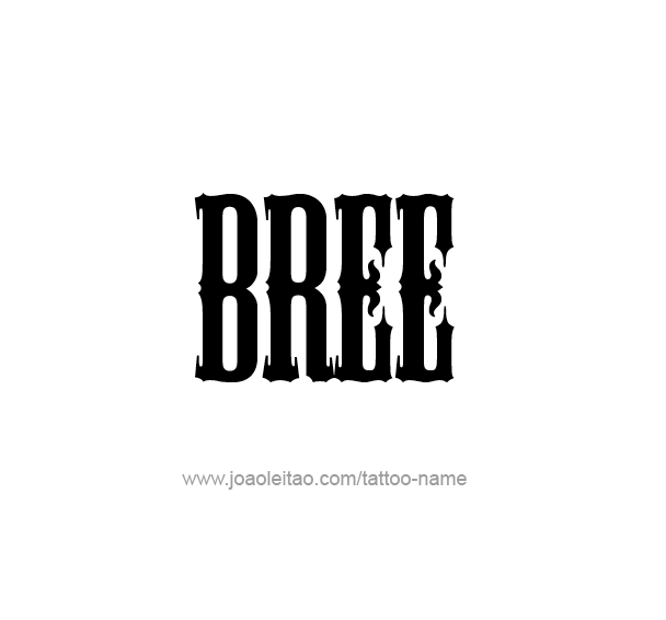 Tattoo Design Name Bree 