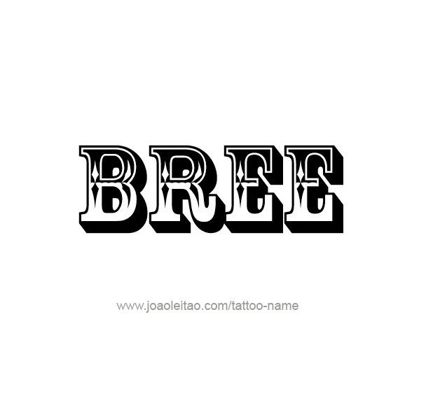 Tattoo Design Name Bree 