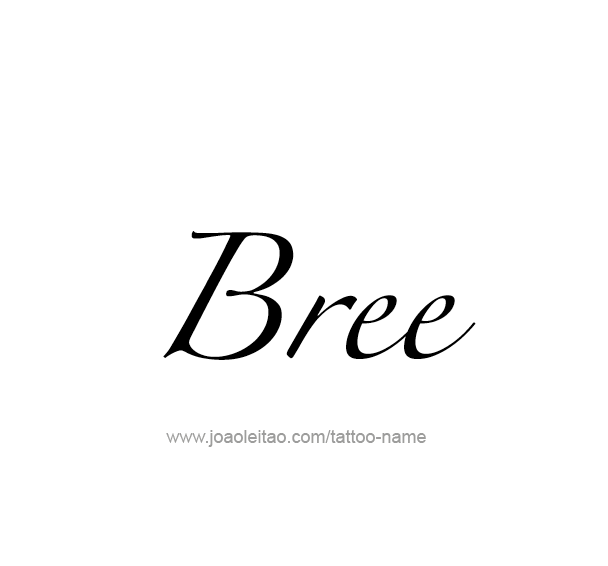 Tattoo Design Name Bree 