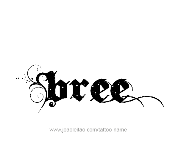 Tattoo Design Name Bree 