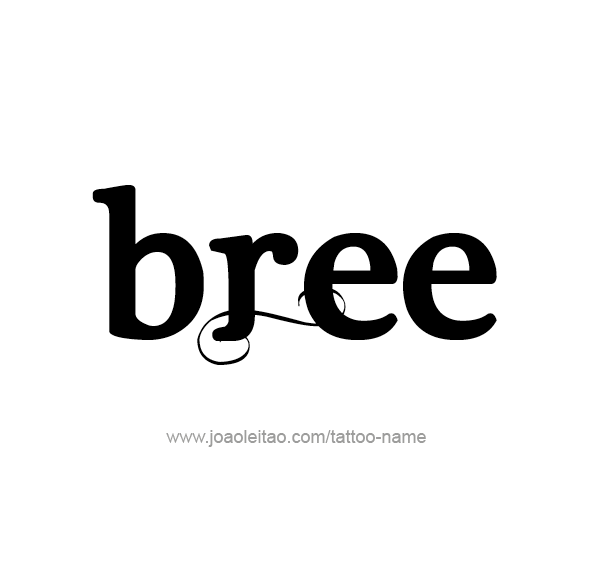 Tattoo Design Name Bree 