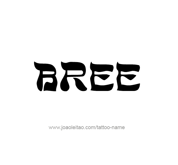 Tattoo Design Name Bree 