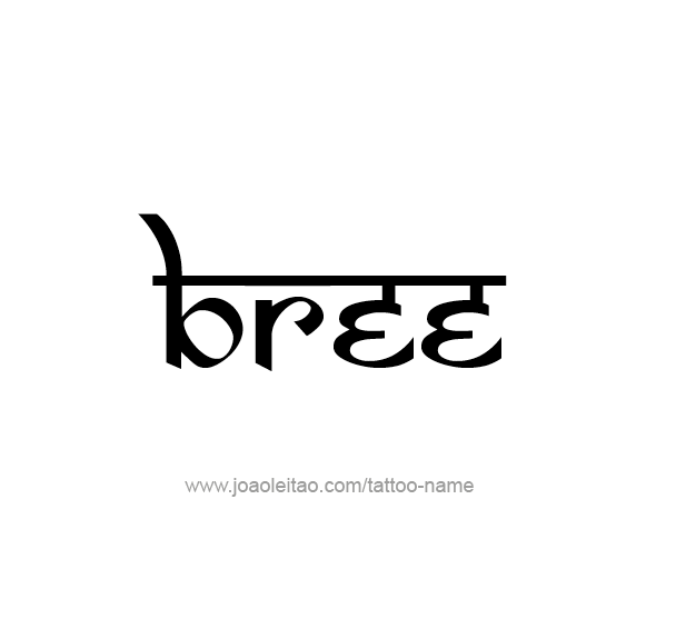 Tattoo Design Name Bree 