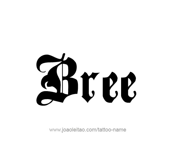 Tattoo Design Name Bree 