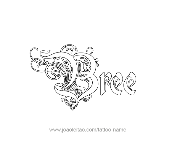 Tattoo Design Name Bree 