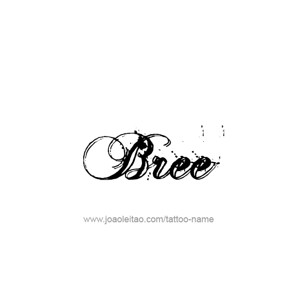 Tattoo Design Name Bree 