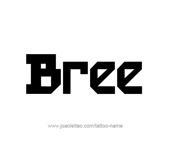 Tattoo Design Name Bree 