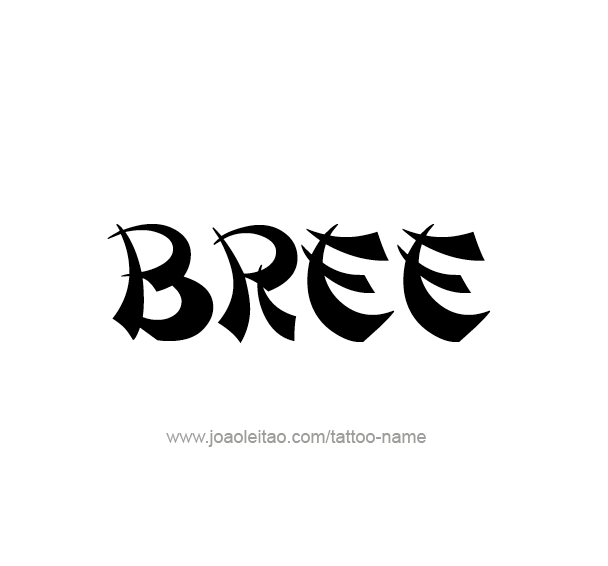 Tattoo Design Name Bree 