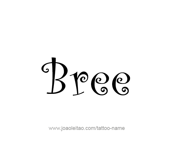 Tattoo Design Name Bree 