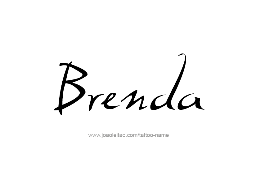 Tattoo Design Name Brenda 