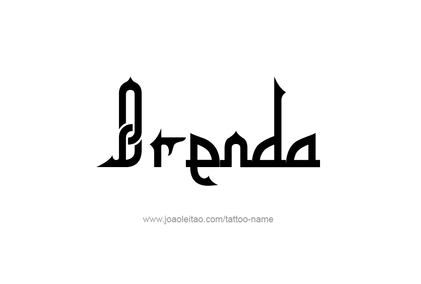 Tattoo Design Name Brenda 