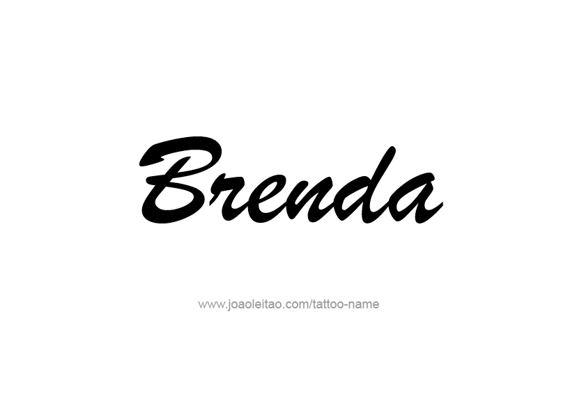 Tattoo Design Name Brenda 