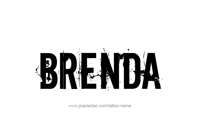 Tattoo Design Name Brenda 