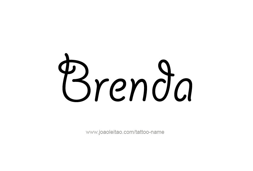 Tattoo Design Name Brenda 