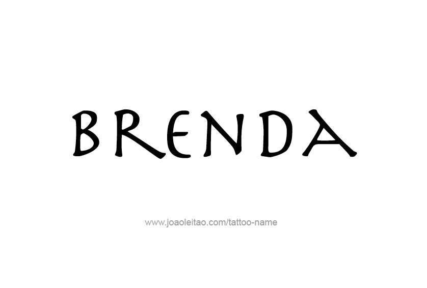 Tattoo Design Name Brenda 