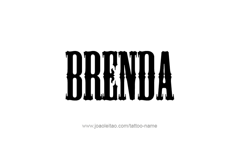 Tattoo Design Name Brenda 