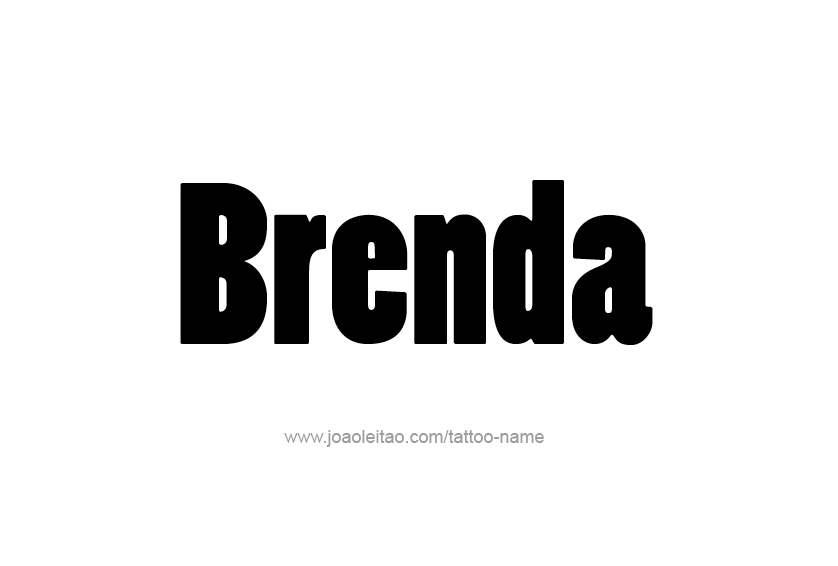 Tattoo Design Name Brenda 