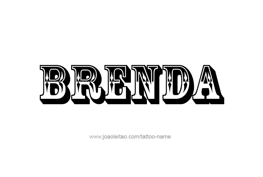 Tattoo Design Name Brenda 