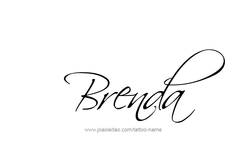 Tattoo Design Name Brenda 