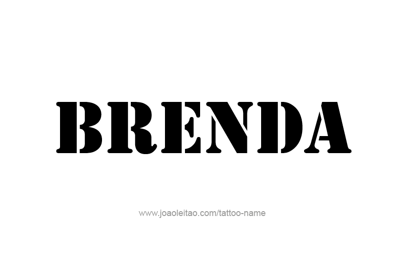 Tattoo Design Name Brenda 