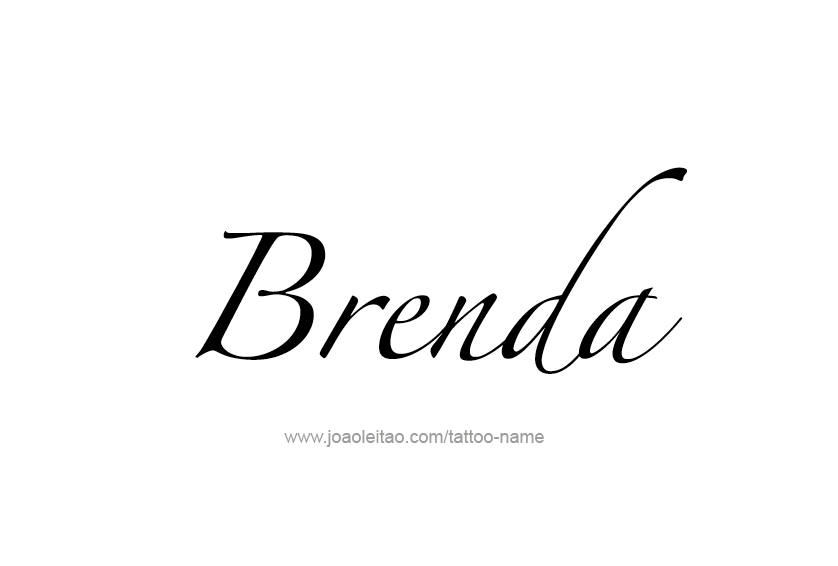 Tattoo Design Name Brenda 