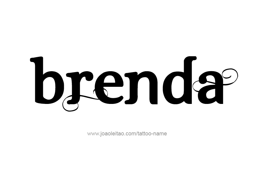 Tattoo Design Name Brenda 