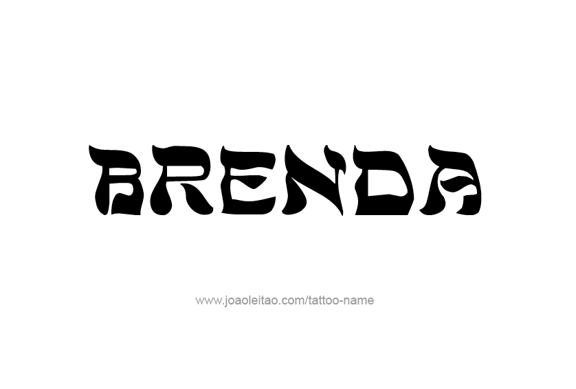 Tattoo Design Name Brenda 