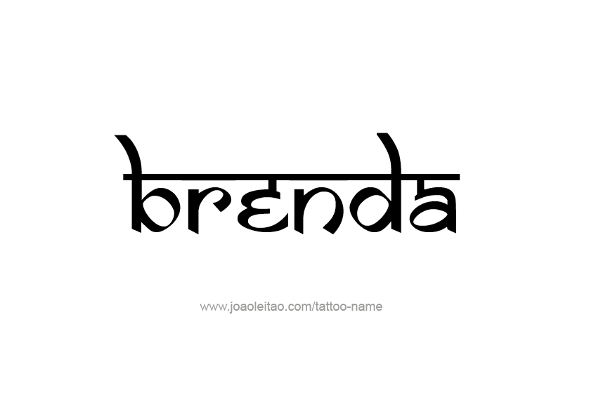 Tattoo Design Name Brenda 