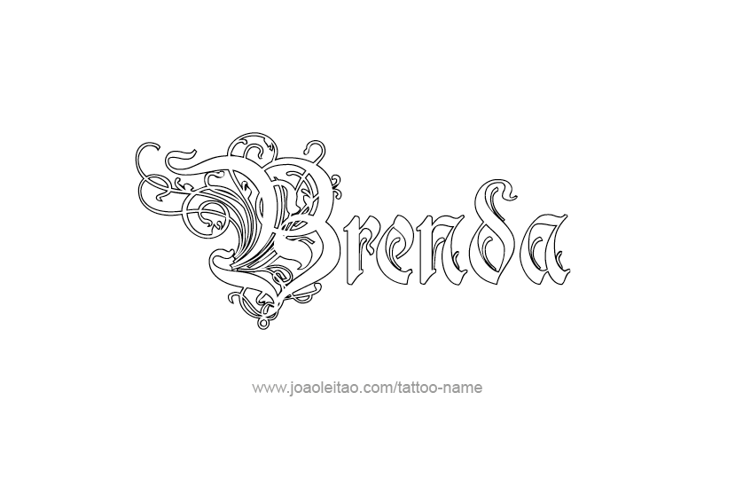 Tattoo Design Name Brenda 