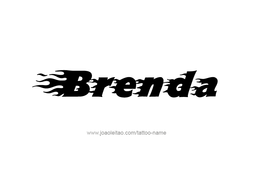 Tattoo Design Name Brenda 