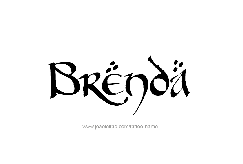 Tattoo Design Name Brenda 